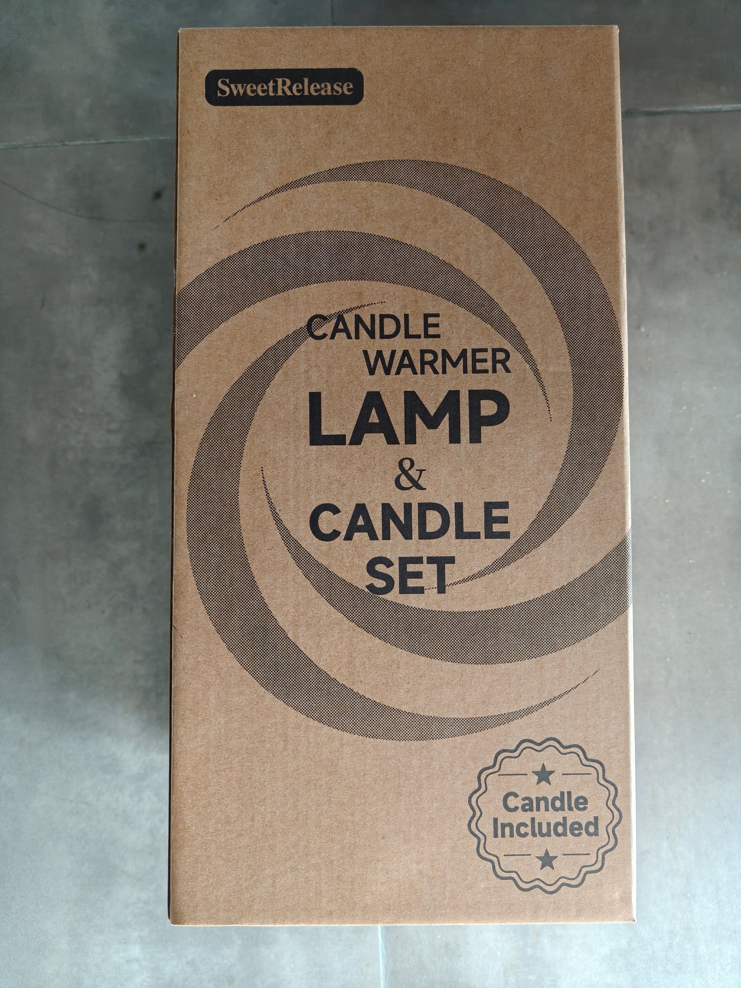 SweetRelease Candle Warmer Lamp with Lavender Candle Set